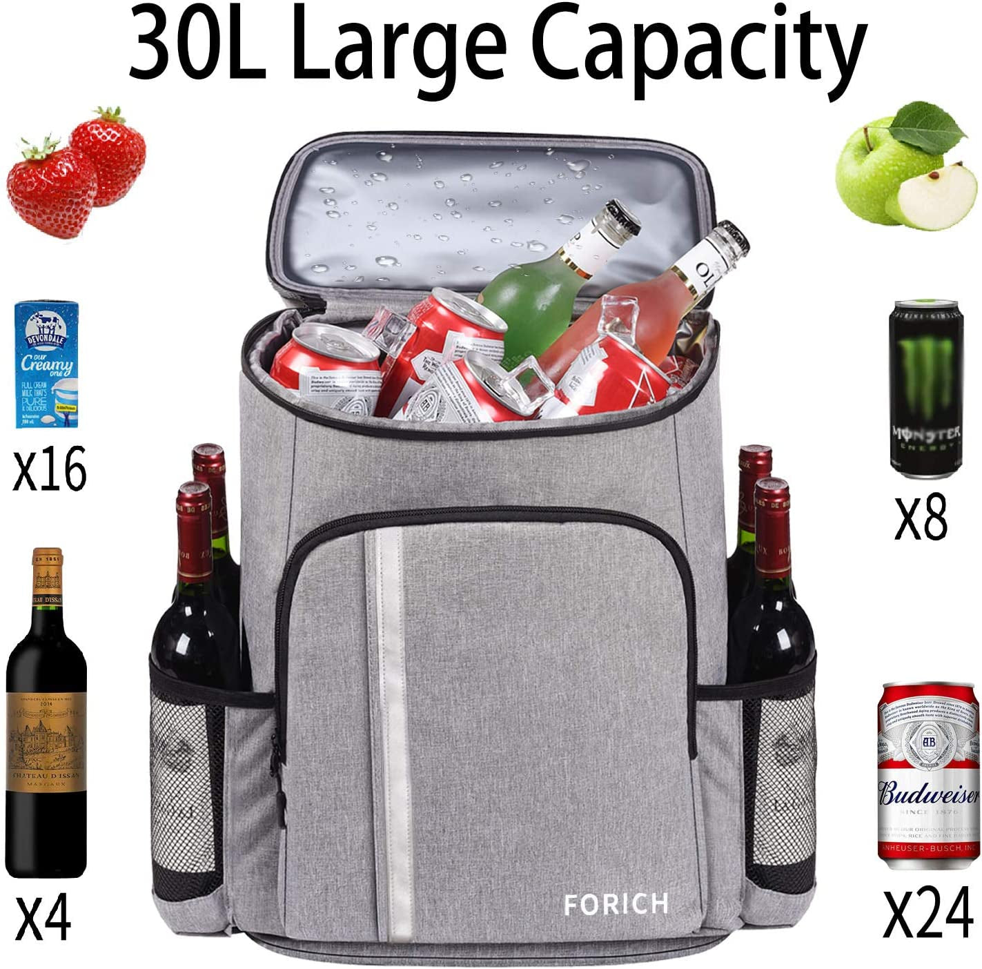 Chill Out Buddy: The Leakproof, Waterproof Backpack Cooler Bag for Beach Bums and Picnic Pros - Holds 30 Cans of Liquid Happiness!