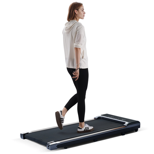 Level up your home office game with our 2-in-1 Walking Pad Treadmill! 🏃‍♂️💻 Remote control, lightweight, and perfect for workouts at your desk! Speed up your productivity with 0.6-3.8 mph! #HomeWorkout #DeskTreadmill