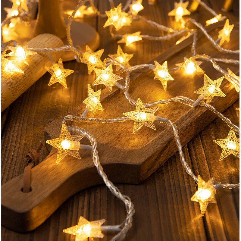 Star String Fairy lights for Bedroom Star String Lights Fairy Lights for Bedroom String Battery Powered / Adapter Christmas Lights / Wedding Party